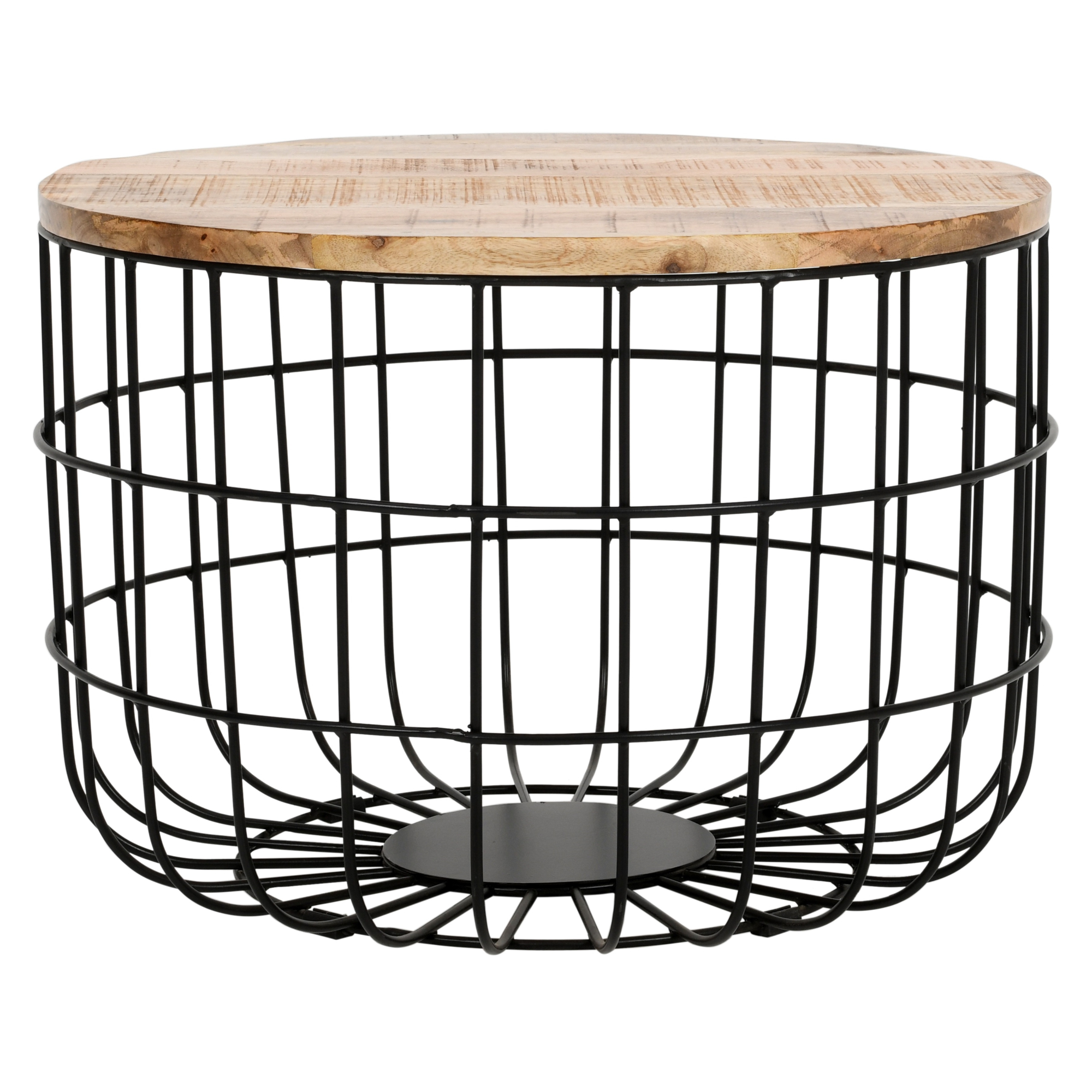 Surrey Solid Wood & Metal Wire Coffee Table