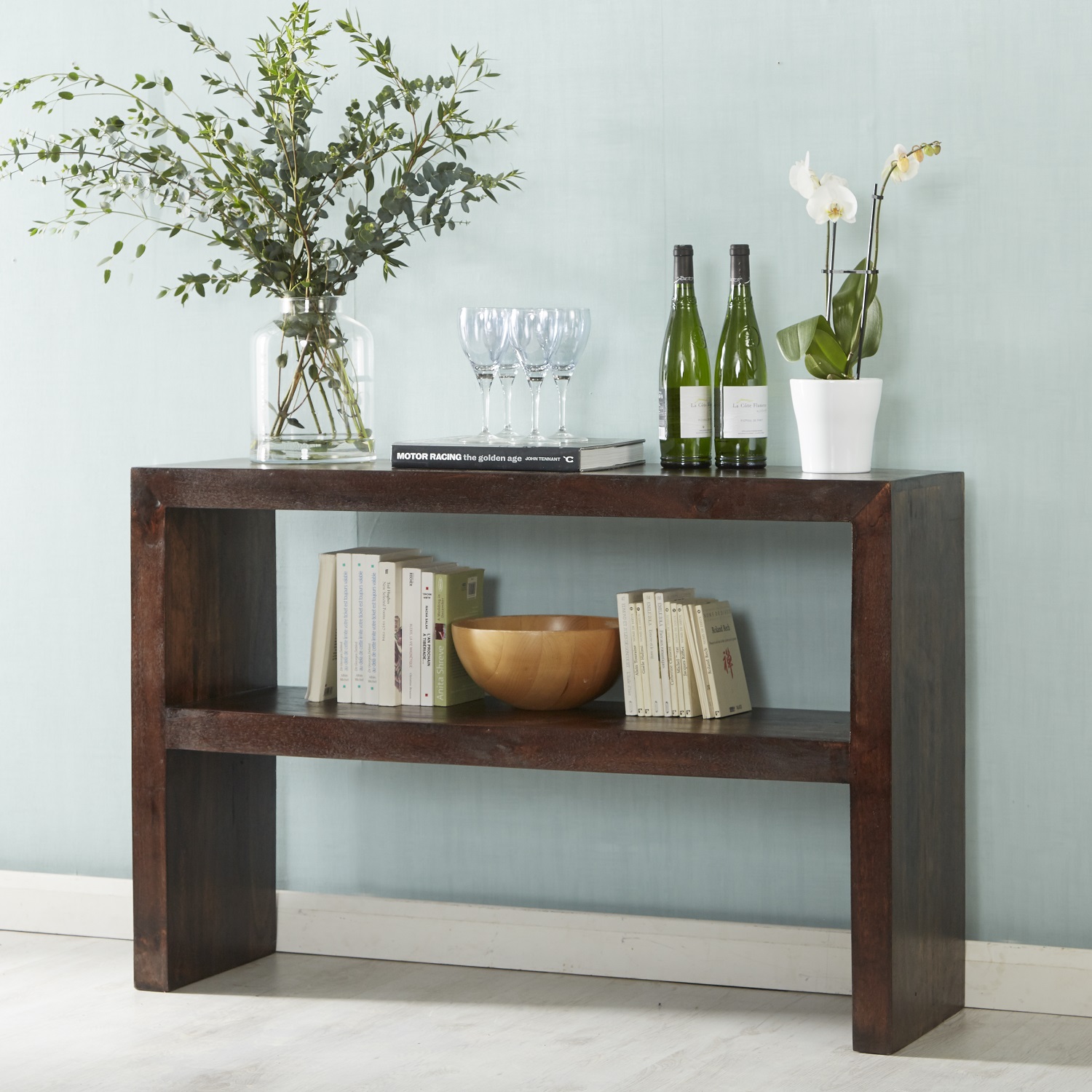 Toko Dark Mango Console Table - Image 4
