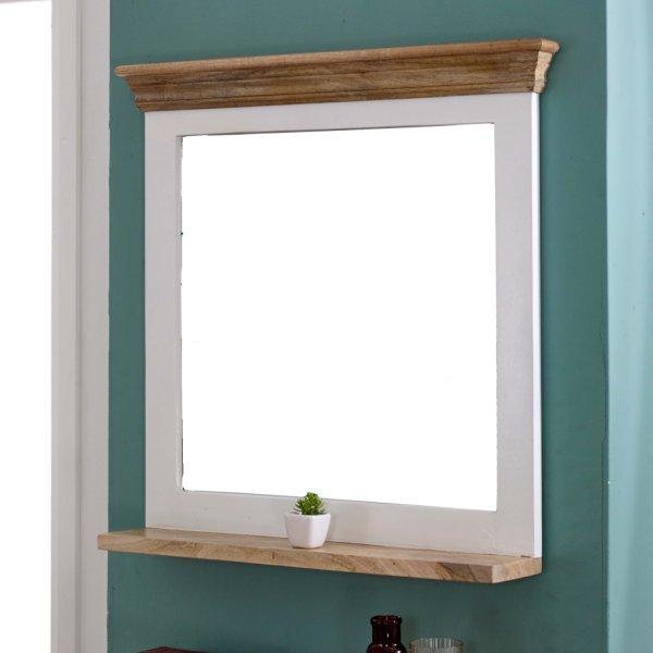 Alfie Mirror Frame With Shelf Solid Mango Wood - Image 8