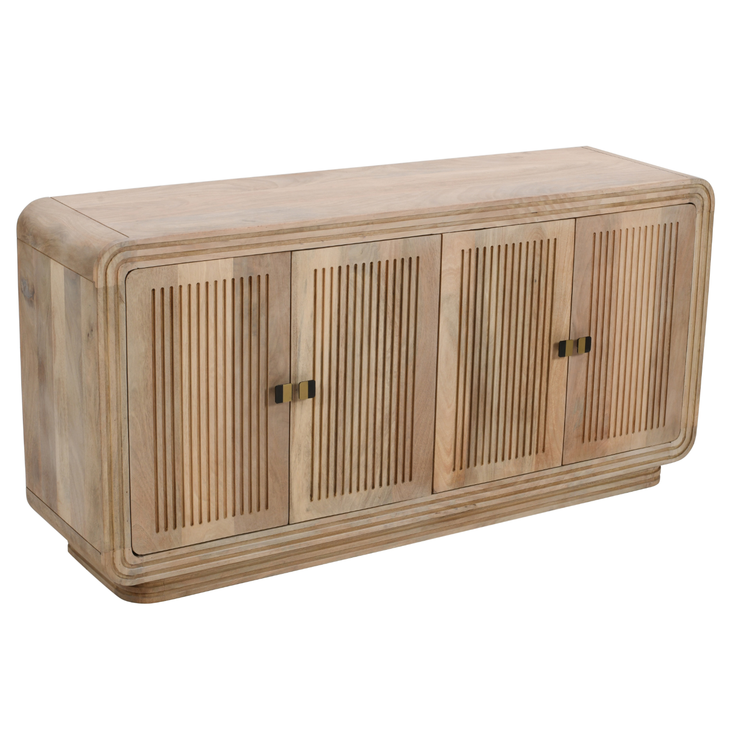 Hudson Carved Mango Wood 4 Doors Large Sideboard - Image 2