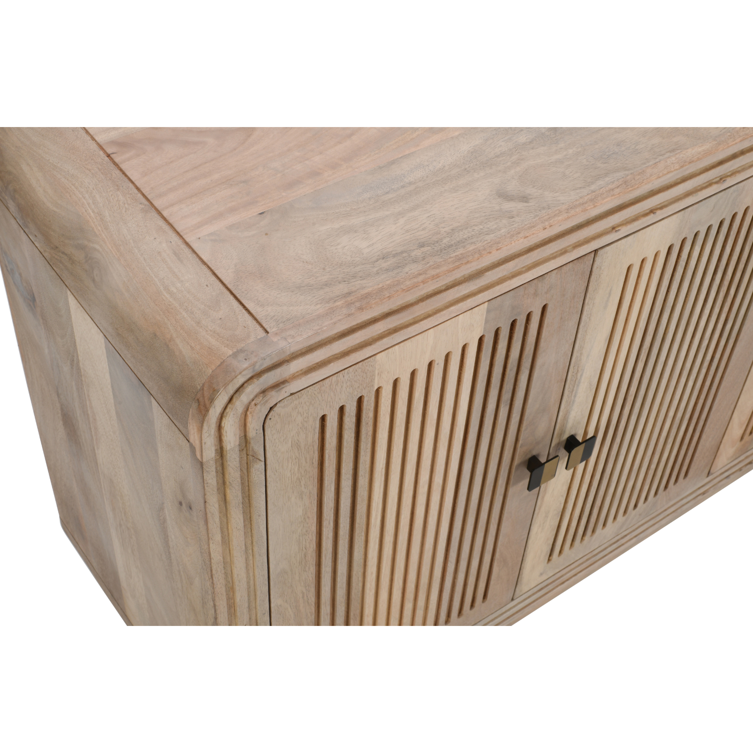 Hudson Carved Mango Wood 4 Doors Large Sideboard - Image 4