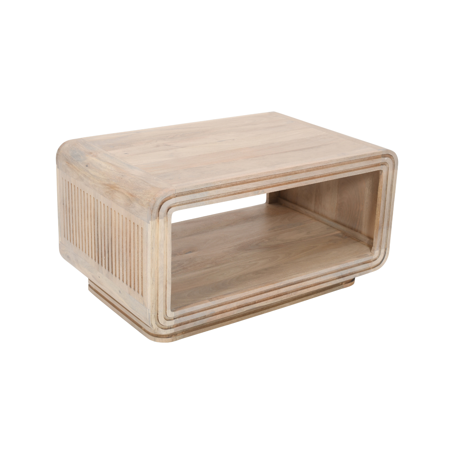 Hudson Carved Mango Wood Coffee Table - Image 3