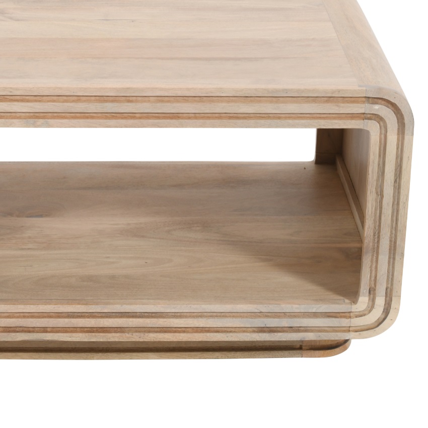 Hudson Carved Mango Wood Coffee Table - Image 4