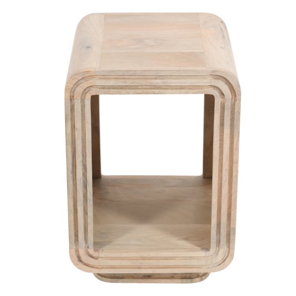 Hudson Carved Mango Wood Side Table - Image 2