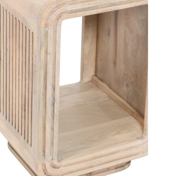 Hudson Carved Mango Wood Side Table - Image 4