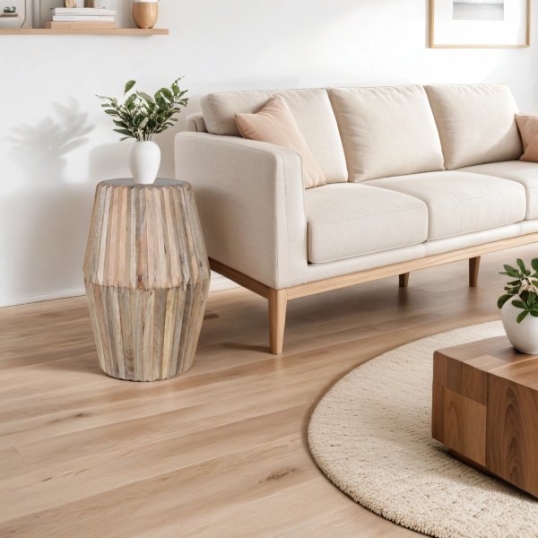 Hudson Carved Mango Wood Side Table - Image 4