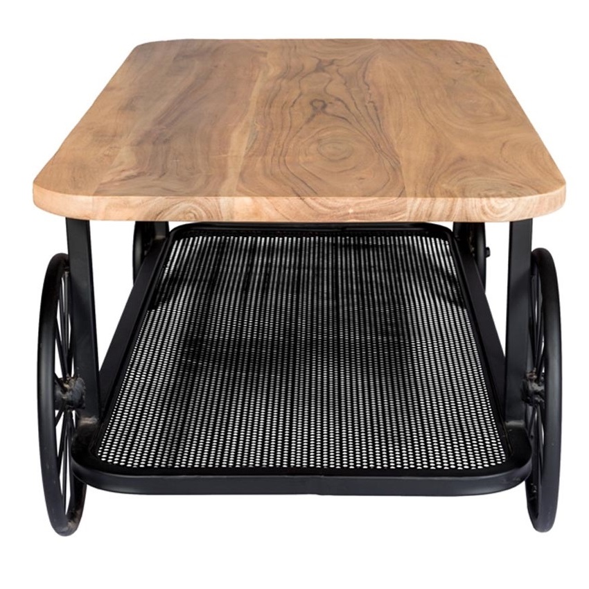 Craft Wheel Coffee Table - Image 3