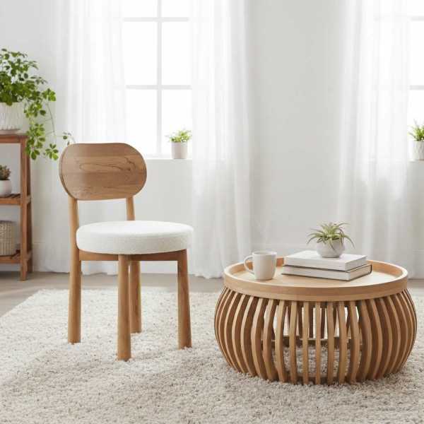 Austin Solid Wood Low Coffee Table