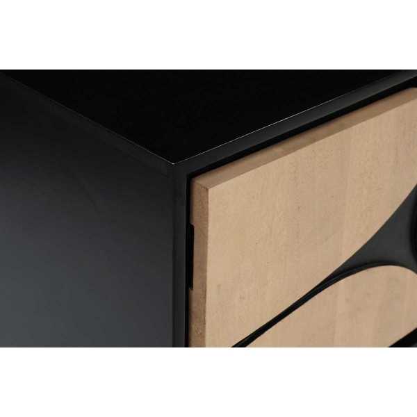 Boho Solid Wood Tv Cabinet With Wooden Legs - Image 6