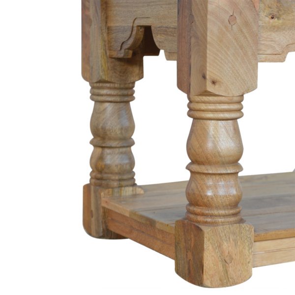 Solid Granary Royale Finished Mango Wood Trilogy Coffee Table - Image 7