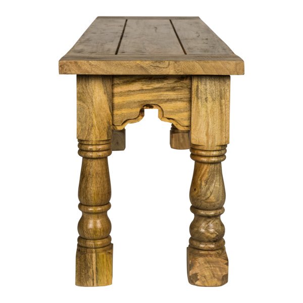 Solid Mango Wood Granary Royale Bench - Image 3