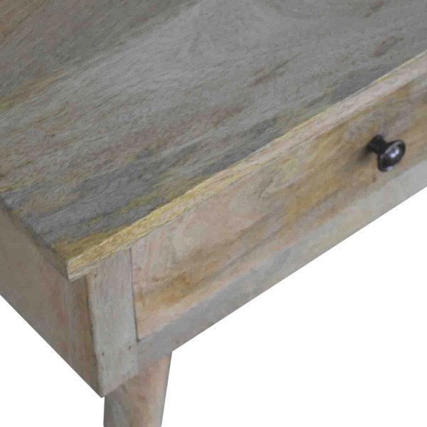 Solid Mango Wood Oak Finished 2 Drawer Coffee Table - Image 4