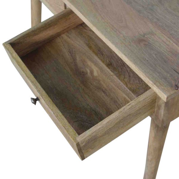 Solid Mango Wood Hallway 2 Drawer Console Table - Image 6
