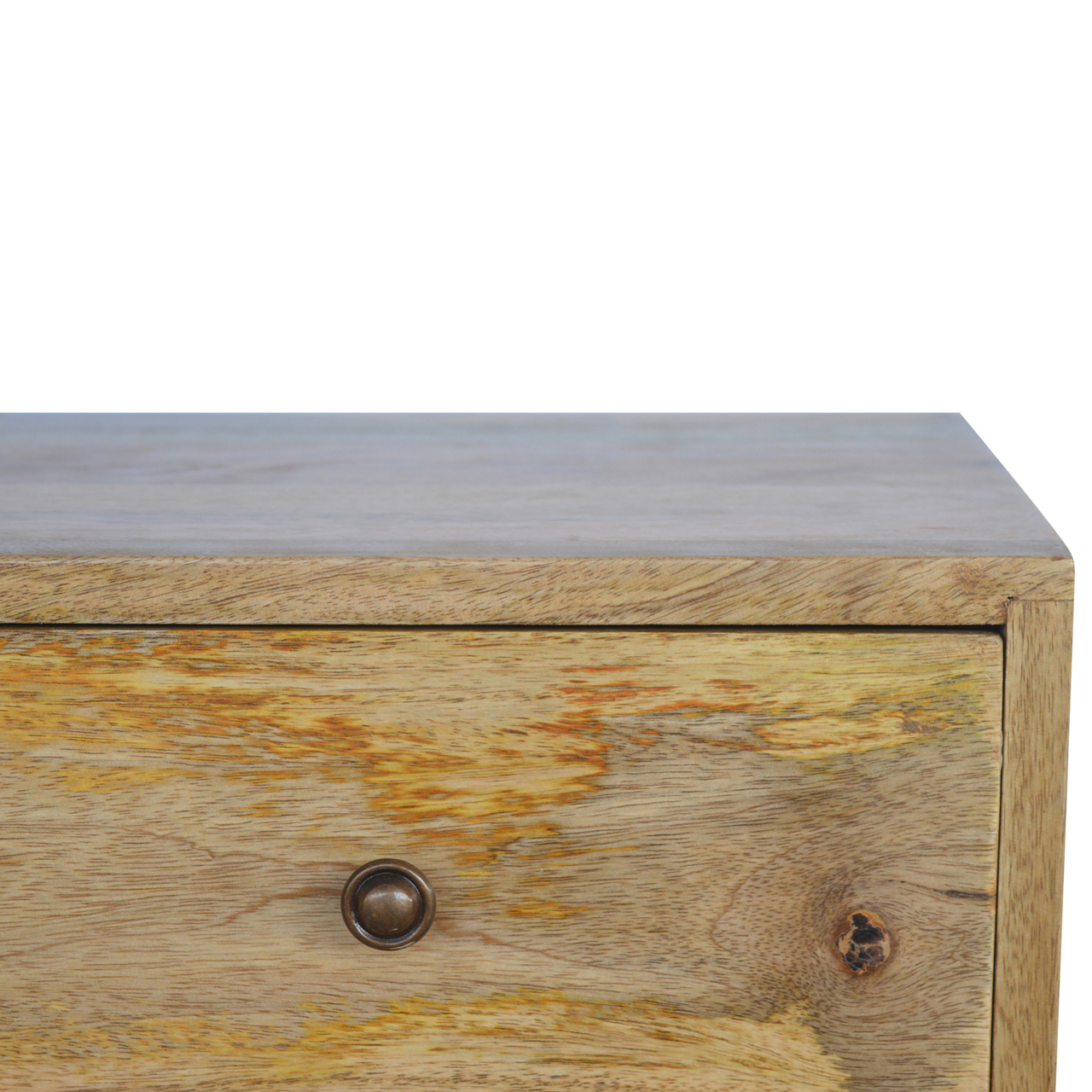 Solid Mango Wood Nordic Entertainment Unit - Image 5