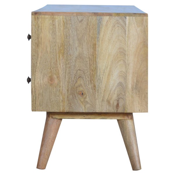 Solid Mango Wood Nordic Entertainment Unit - Image 8