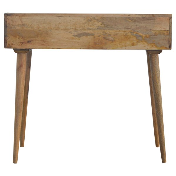 Solid Mango Wood Gallery Back Shell Writing Desk - Image 7