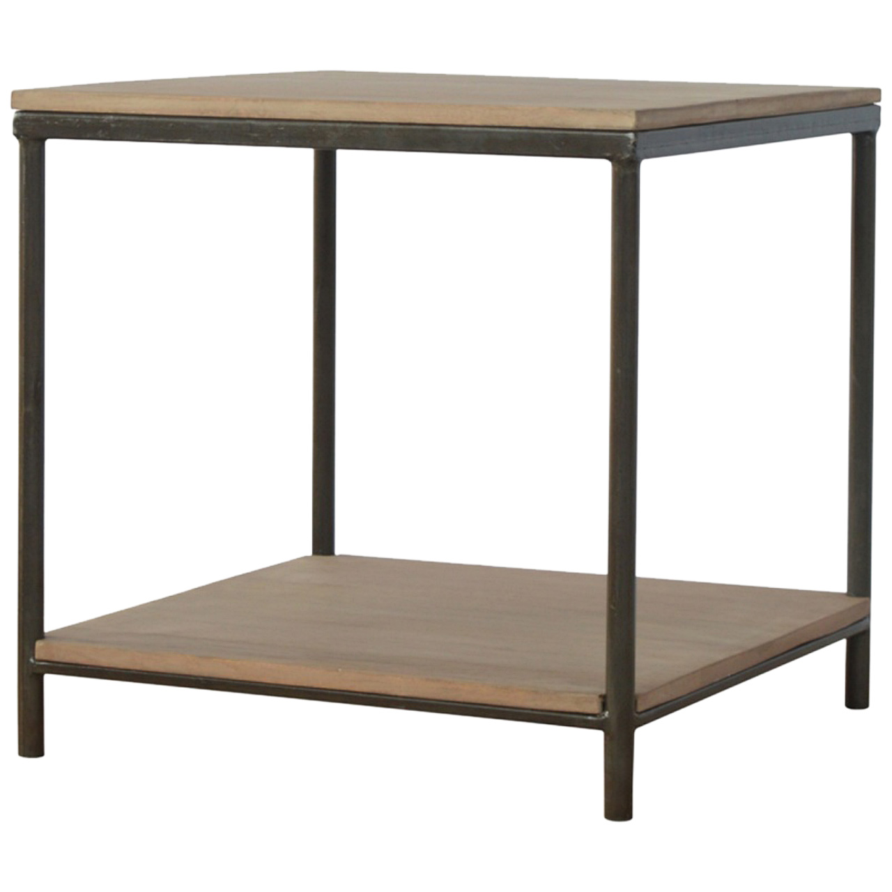 Solid Mango Wood Natural Finished Side Table - Image 2