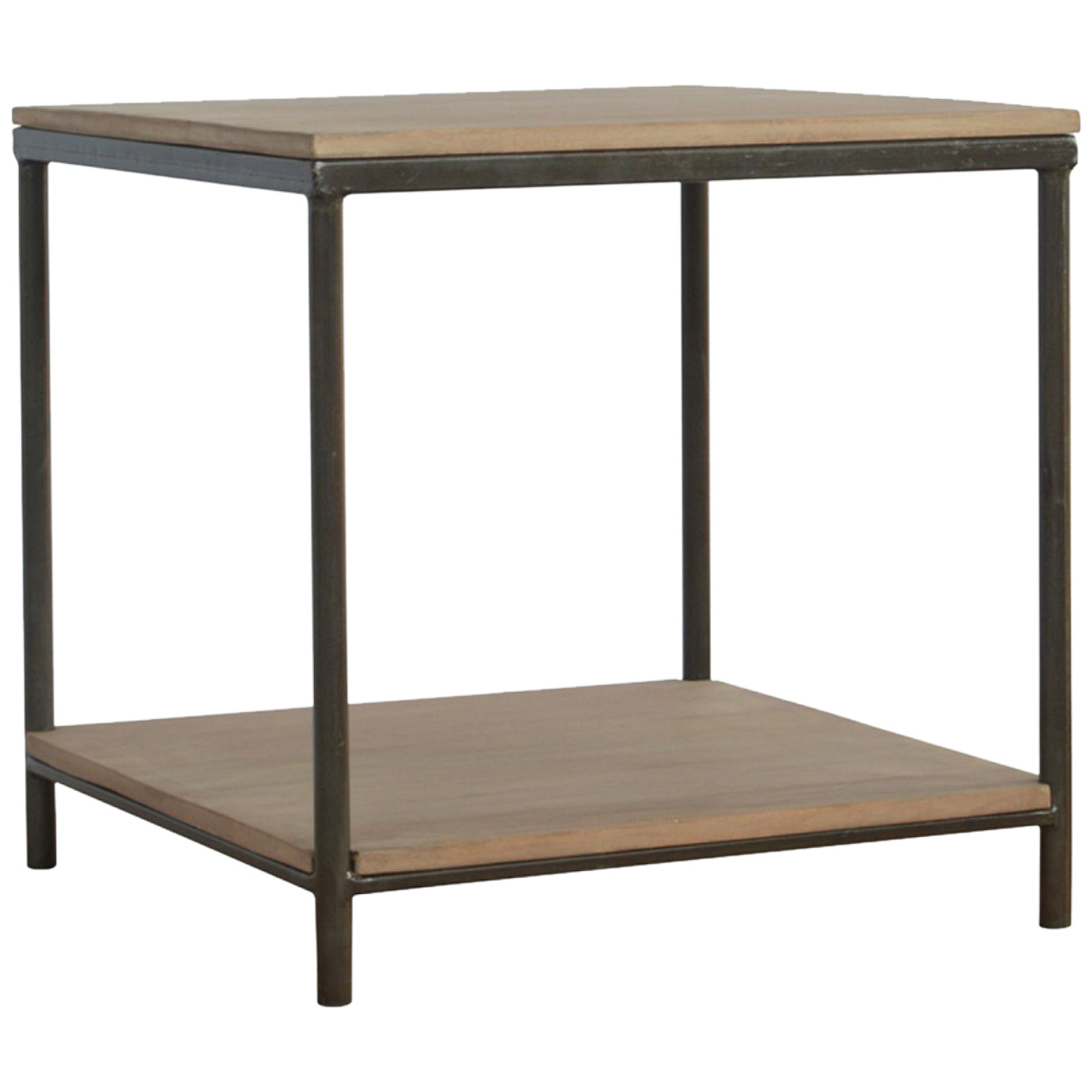 Solid Mango Wood Natural Finished Side Table - Image 3