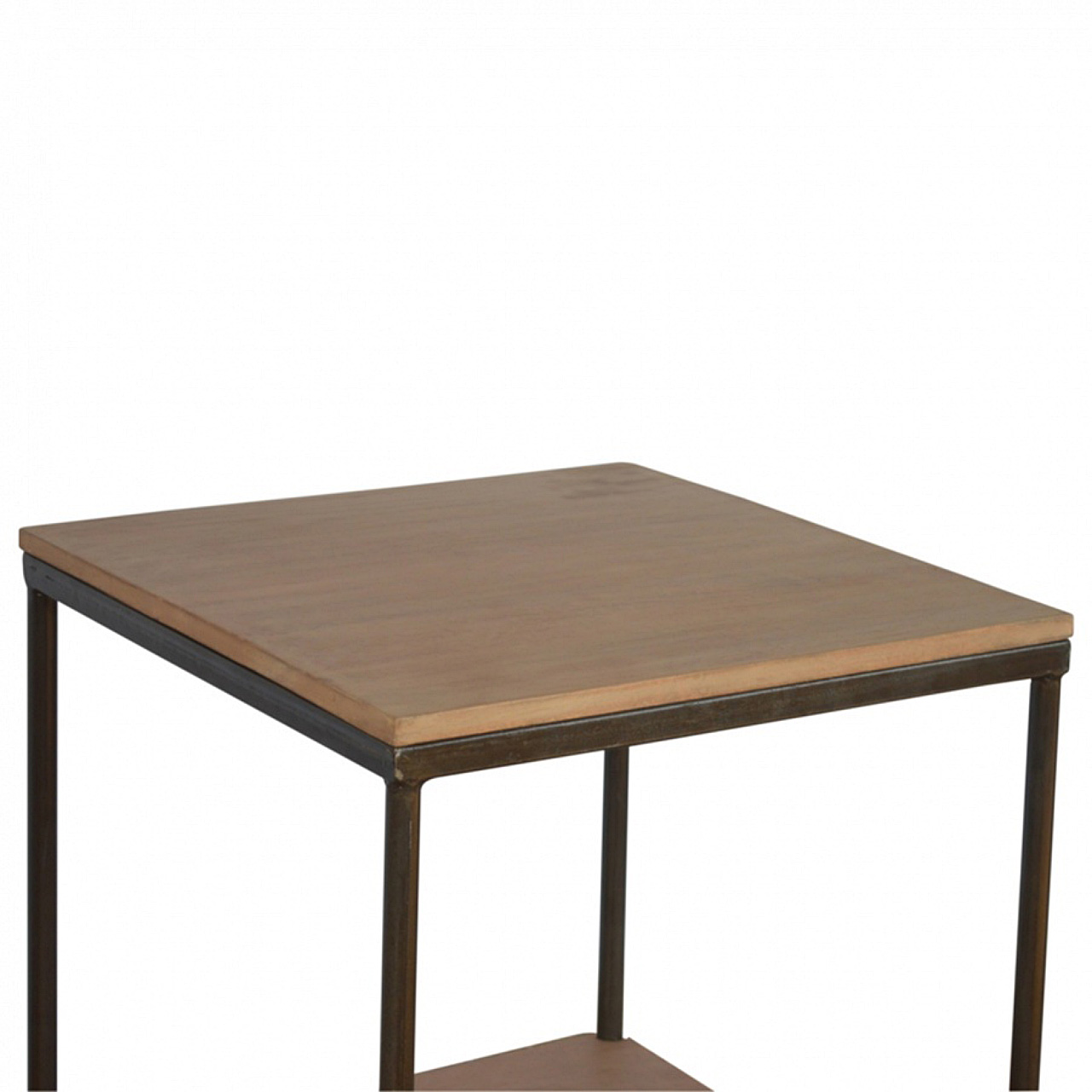 Solid Mango Wood Natural Finished Side Table - Image 7