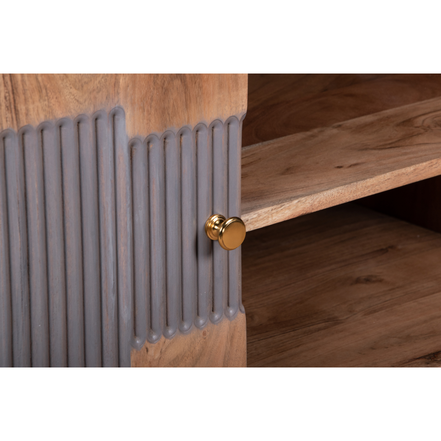 Wilton Acacia Wood TV unit - Image 4