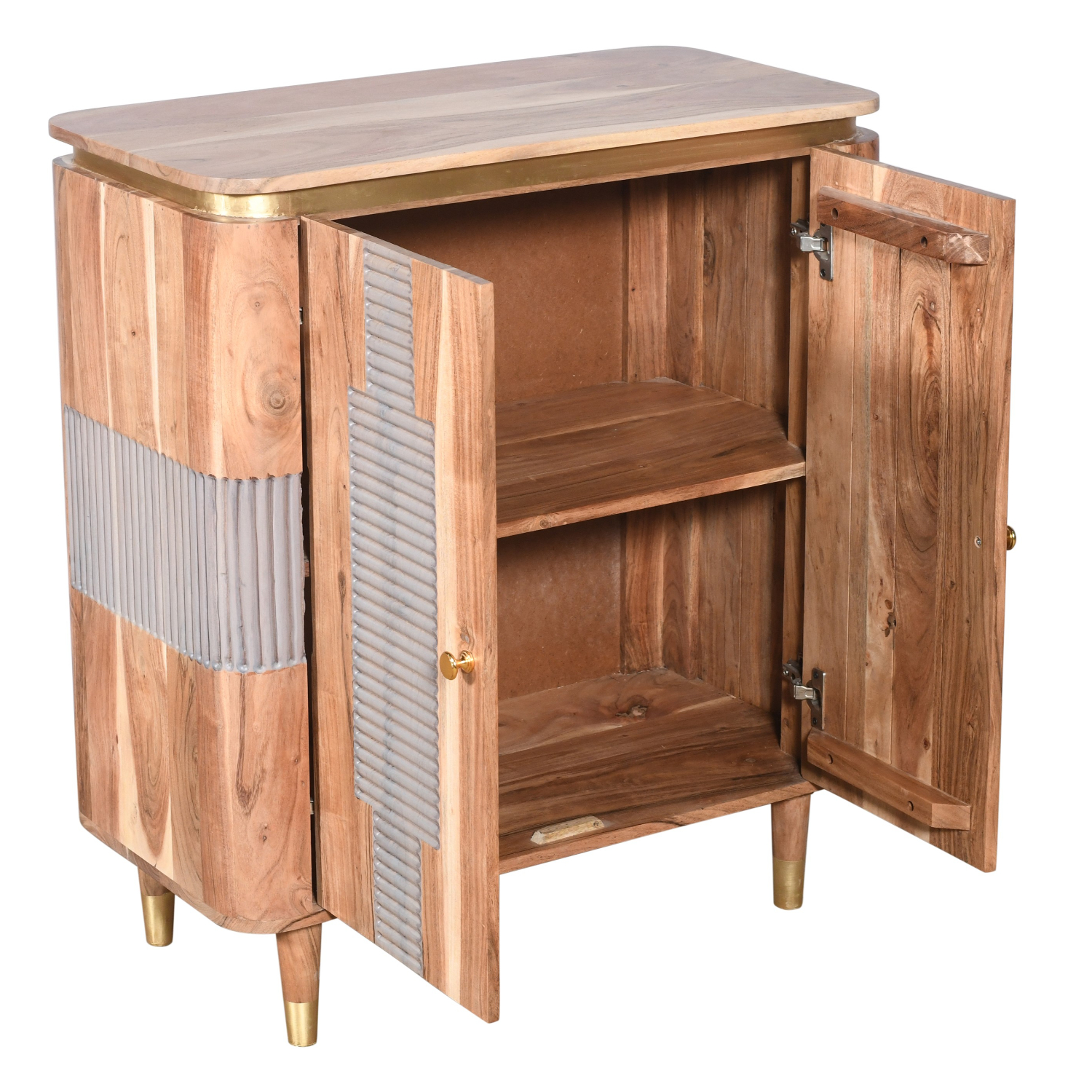 Wilton Acacia Wood 2 Doors Sideboard - Image 2