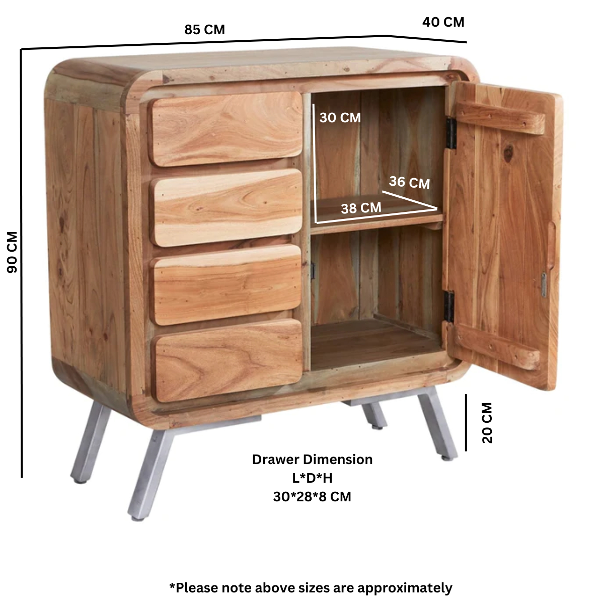 Aspen Medium Sideboard - Image 4
