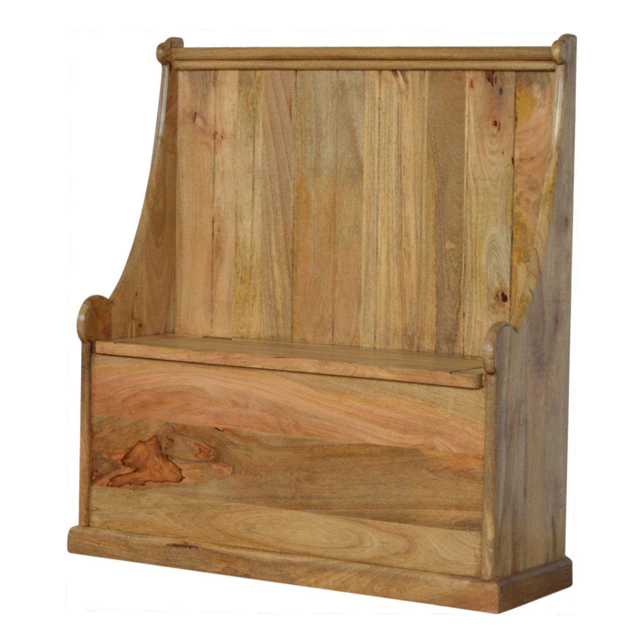 Solid Mango Wood Granary Royale Monk Bench - Image 2