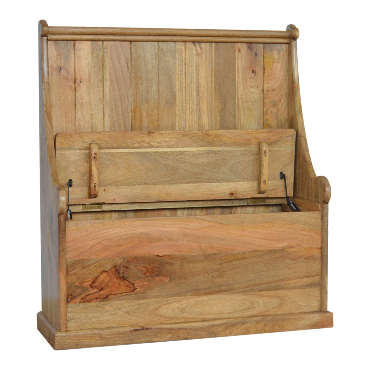 Solid Mango Wood Granary Royale Monk Bench - Image 3