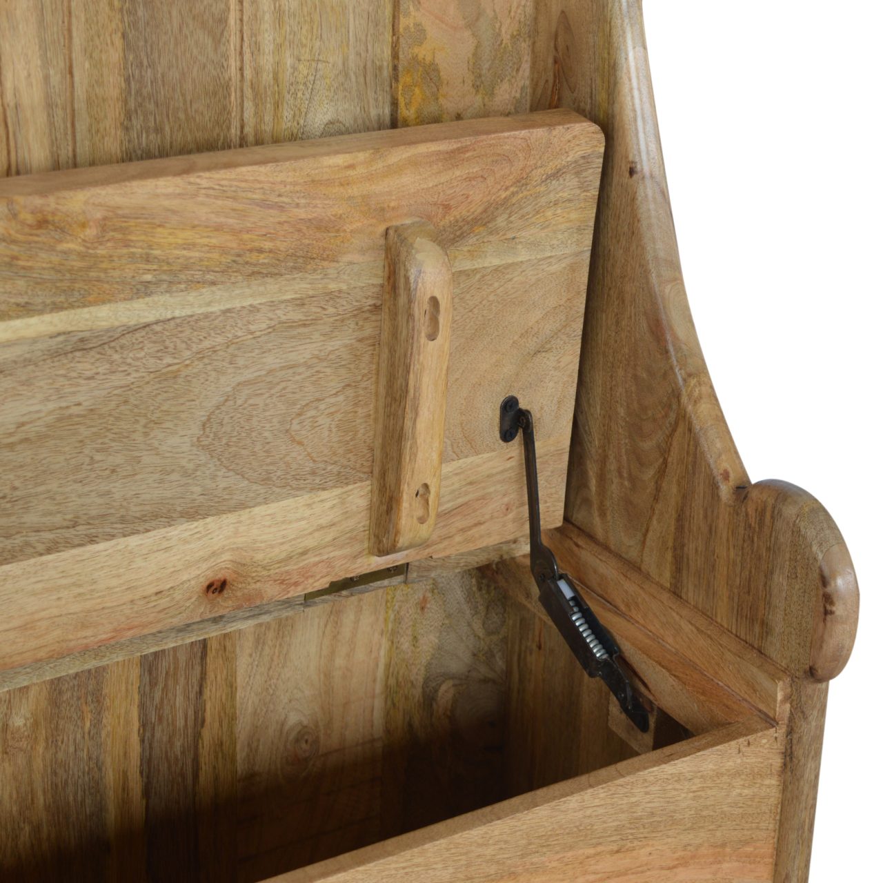 Solid Mango Wood Granary Royale Monk Bench - Image 4