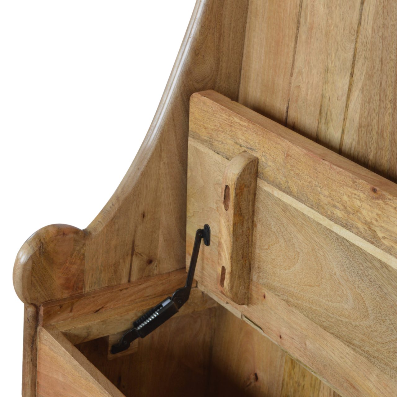 Solid Mango Wood Granary Royale Monk Bench - Image 5