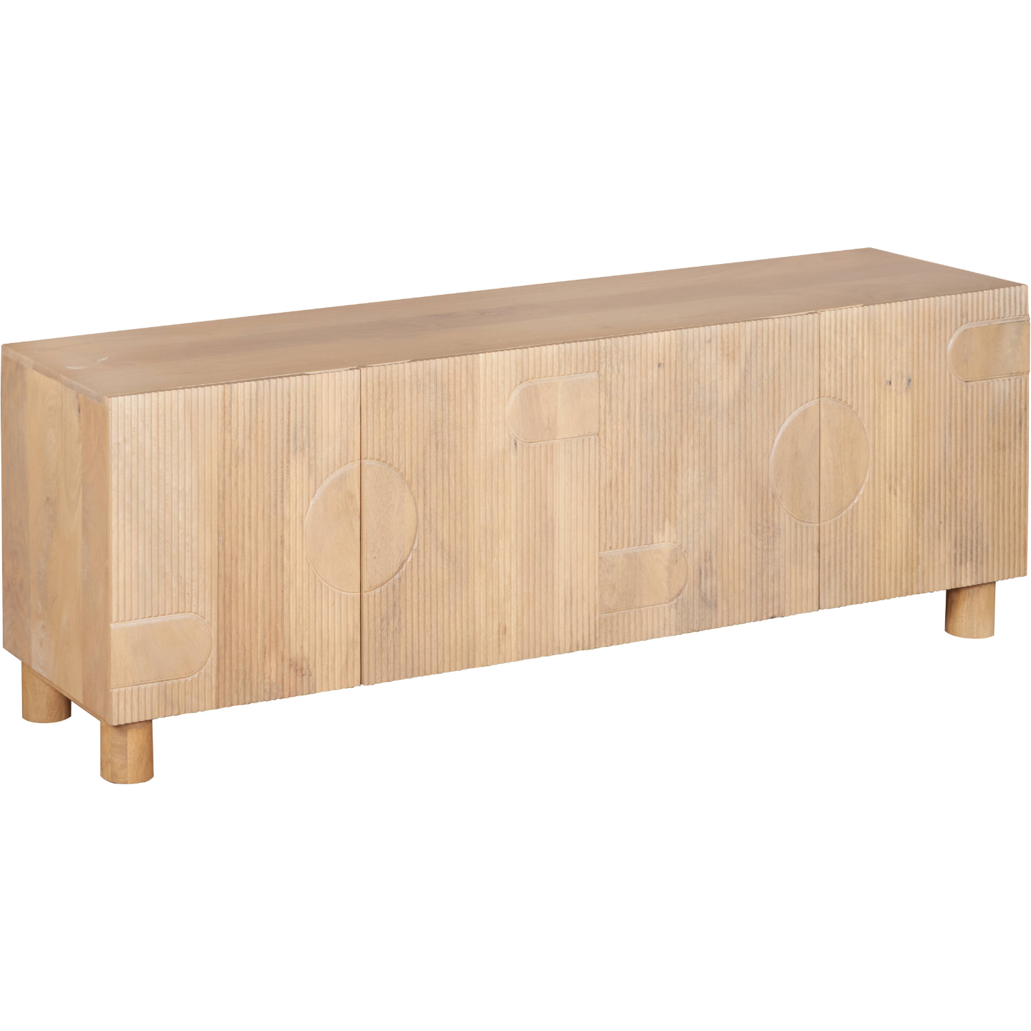 Austin Solid Wood Large Low Board Tv Cabinet - Image 3