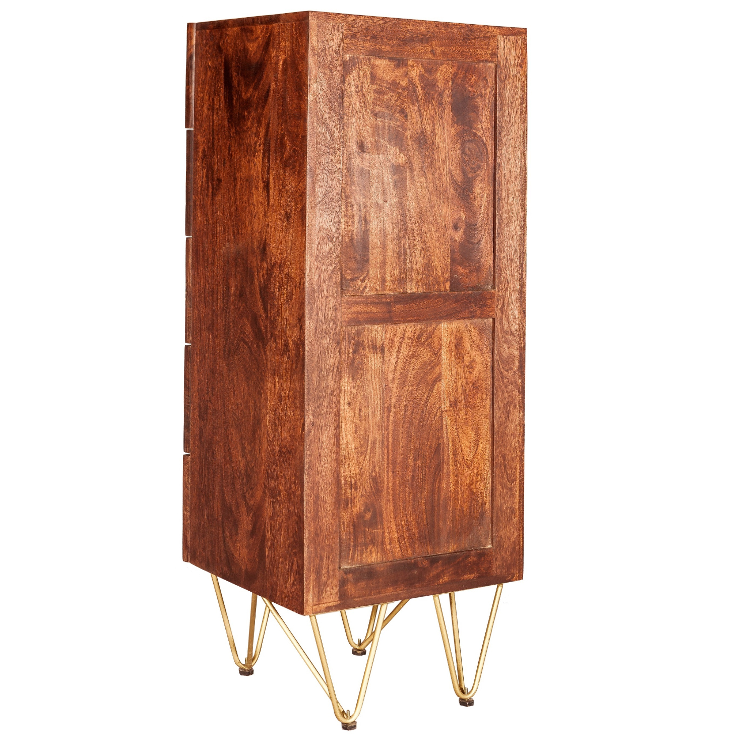 Dark Gold Tall Chest of Drawers - Image 4