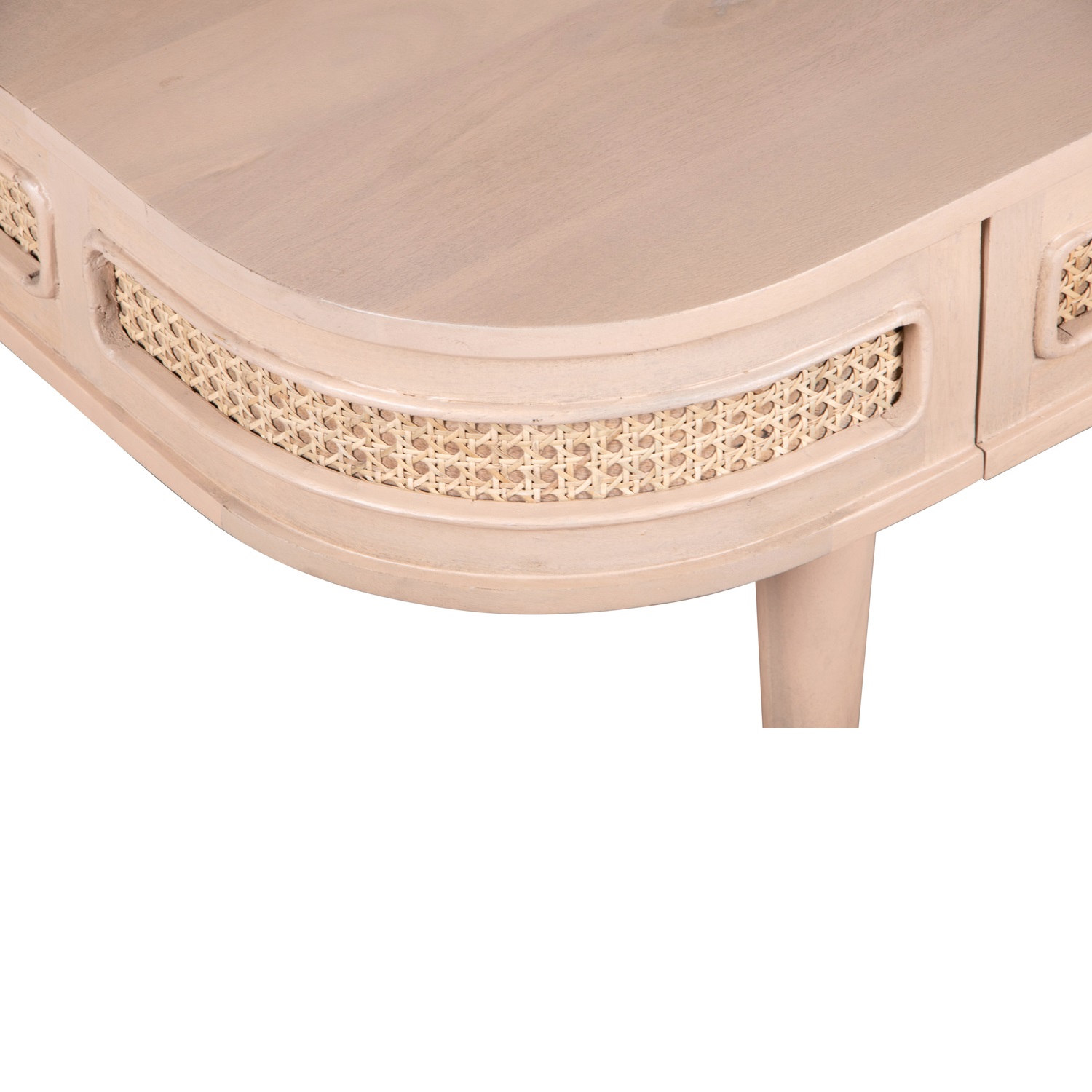Valencia Cane & Mango Wood 1 Drawer Coffee Table - Image 4
