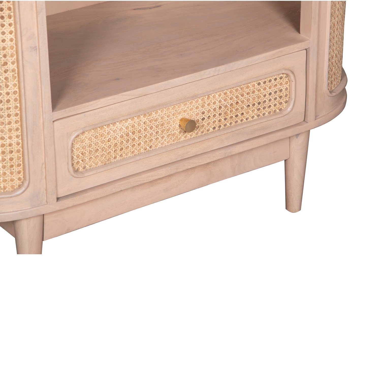 Valencia Cane & Mango Wood Bookcase - Image 3