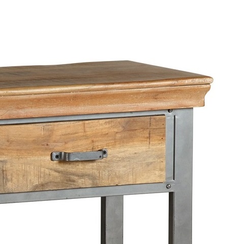 Metropolis Industrial 2 Drawer Console Table - Image 3