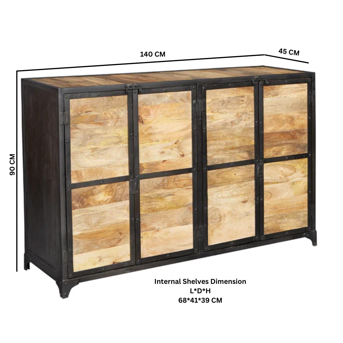 Ascot Large Sideboard - Image 6