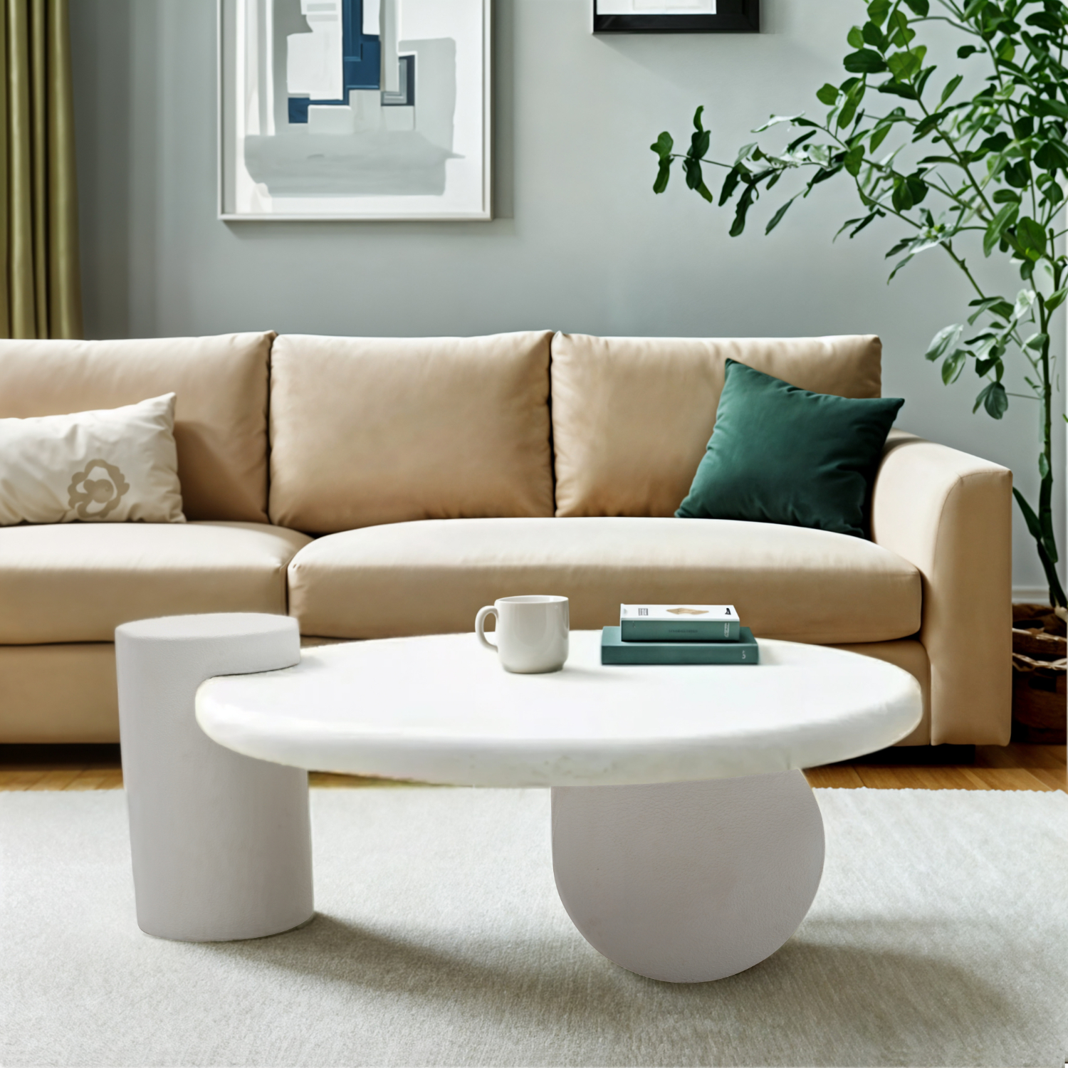 Geo Modern Abstract Coffee Table - Image 6