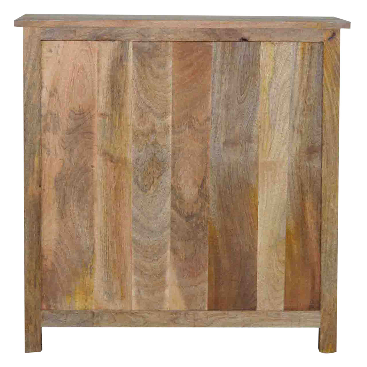 Solid Mango Wood Oak Finished 3 Drawer 2 Door Country Console - Image 8