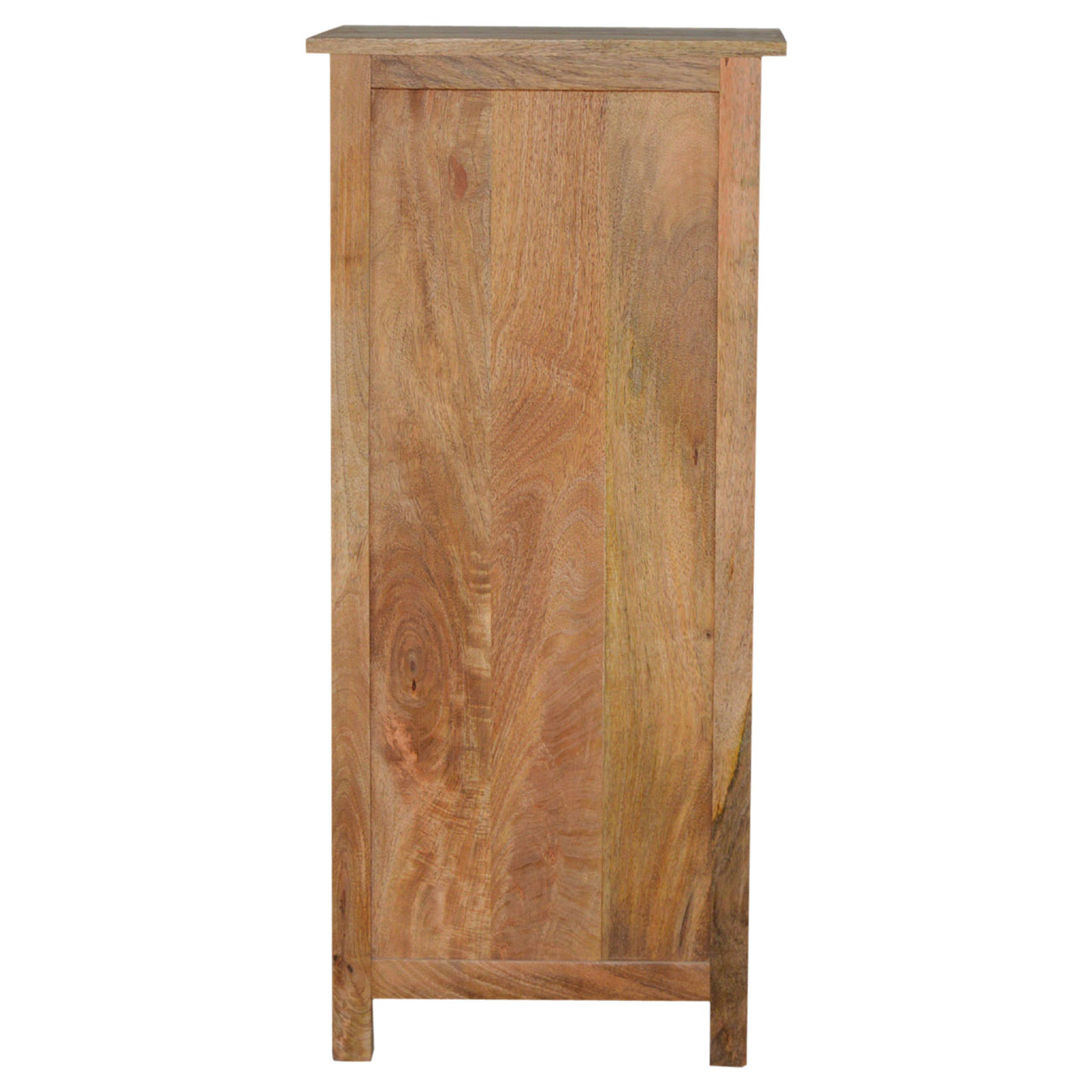 Solid Mango Wood Oak Finished 4 Drawer Kitchen Cabinet - Image 11