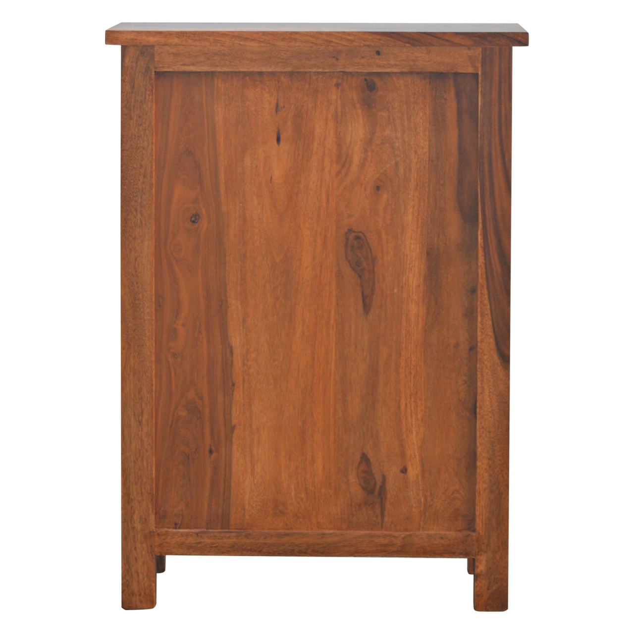 Solid Sheesham Wood Honey Caramel Finished 4 Drawer Cabinet - Image 8