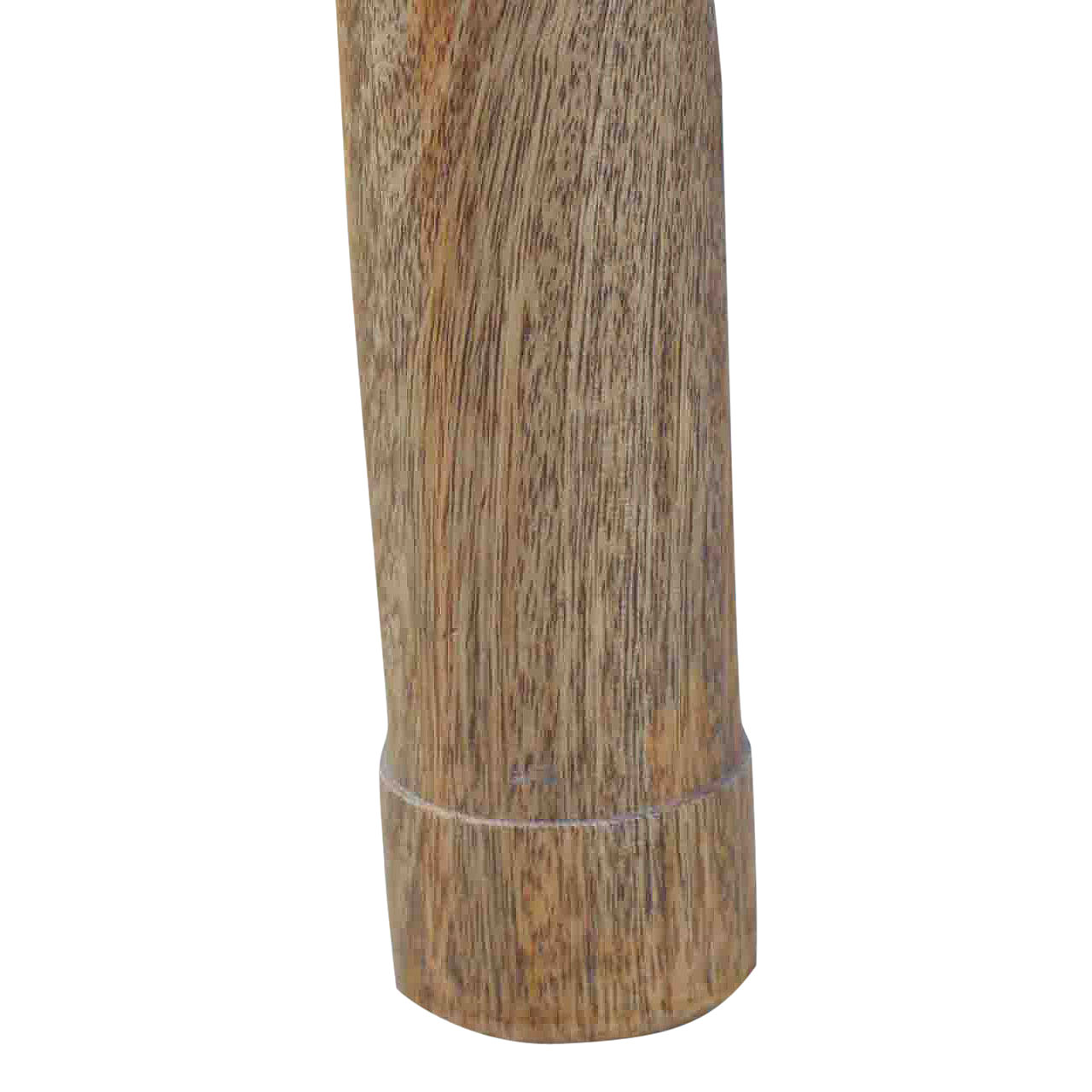 Solid Mango Wood Oak Finished 1 Drawer Serpentine Console Table - Image 10