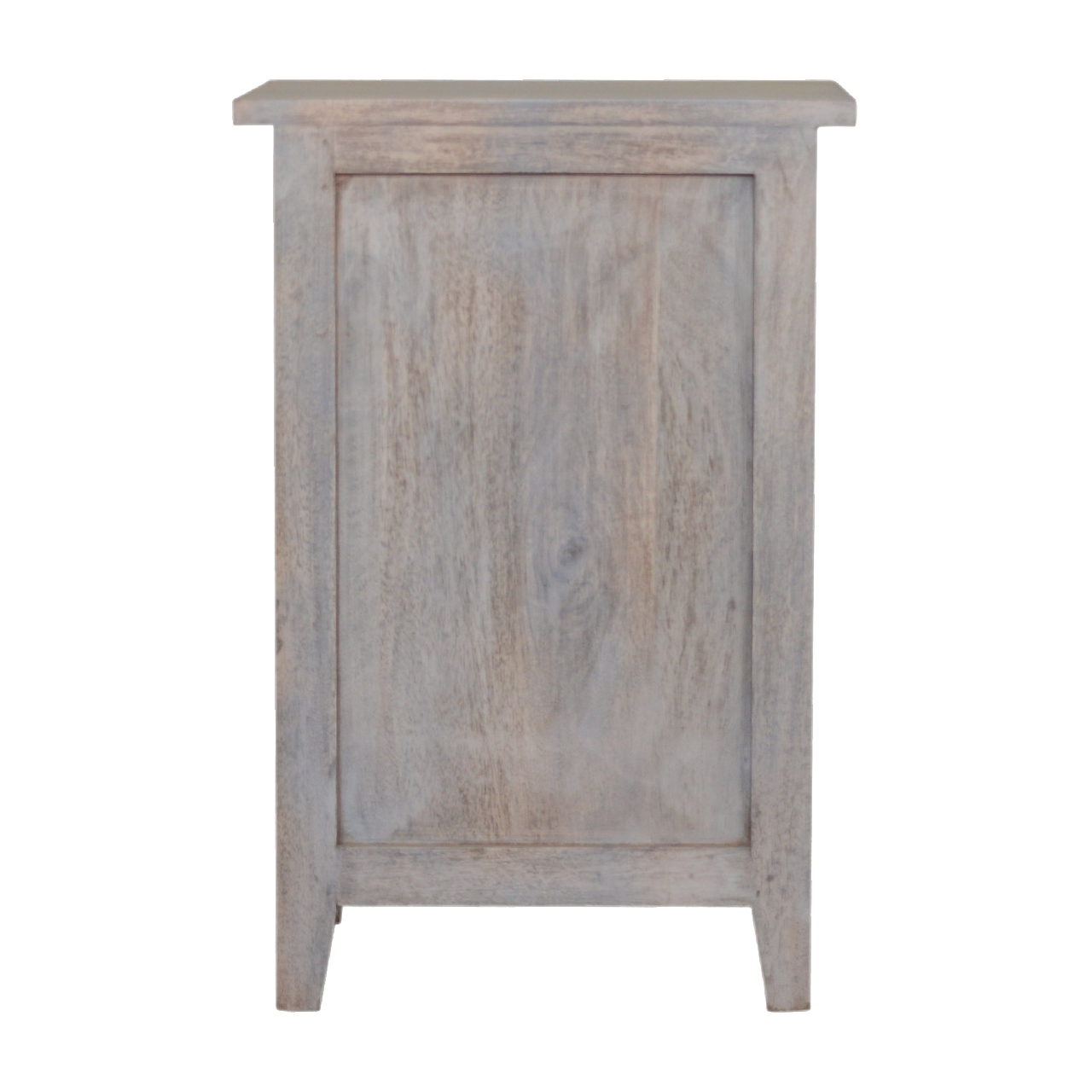 Solid Mango Wood Acid Stone Wash 1 Drawer 1 Cupboard Mini Bedside - Image 9