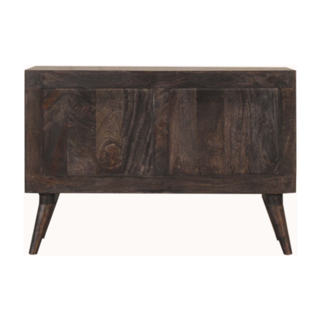 Solid Mango Wood Ash Black 3 Drawer 1 DoorHavana Cabinet - Image 9
