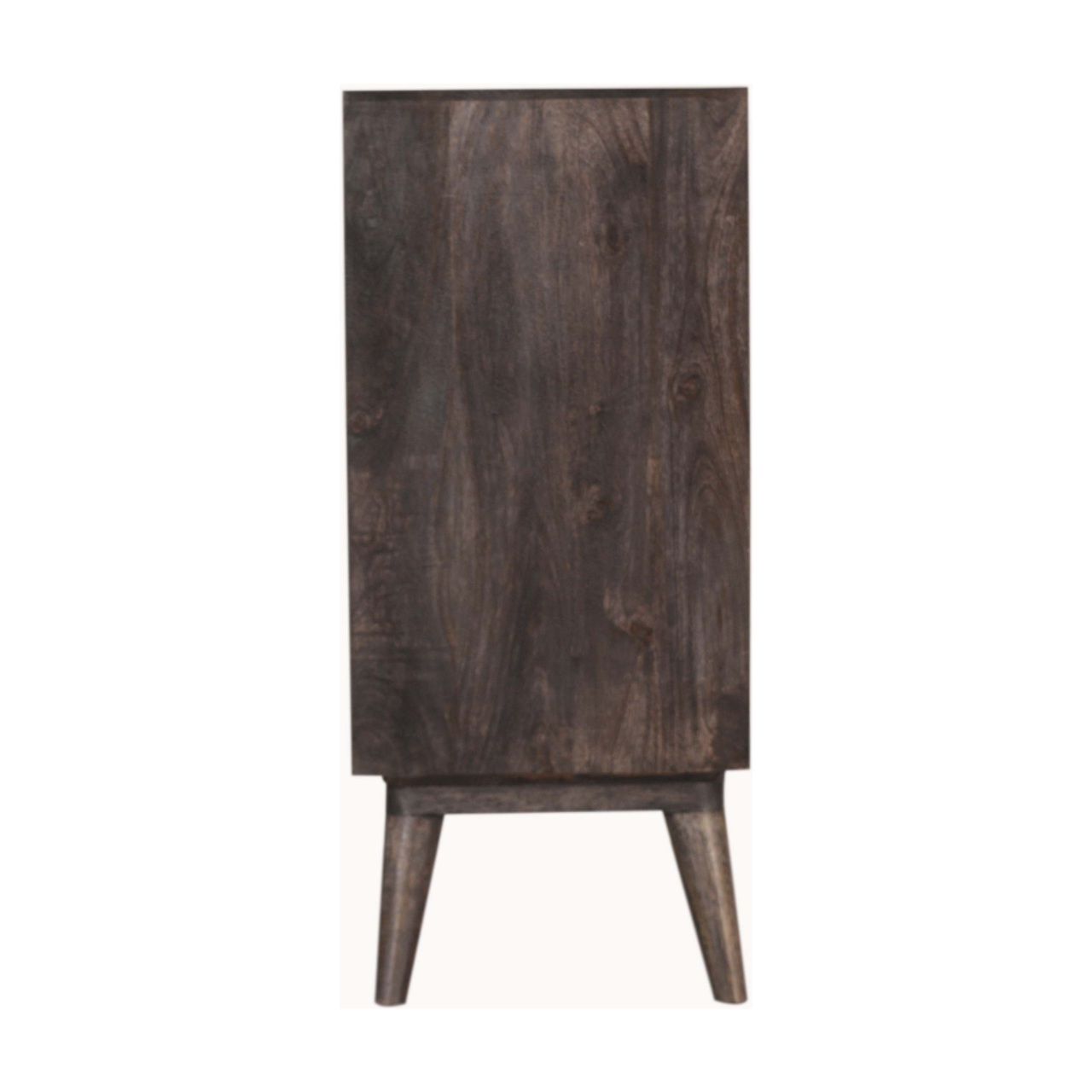 Solid Mango Wood Black Ash Finished 2 Door Havana Cabinet - Image 8