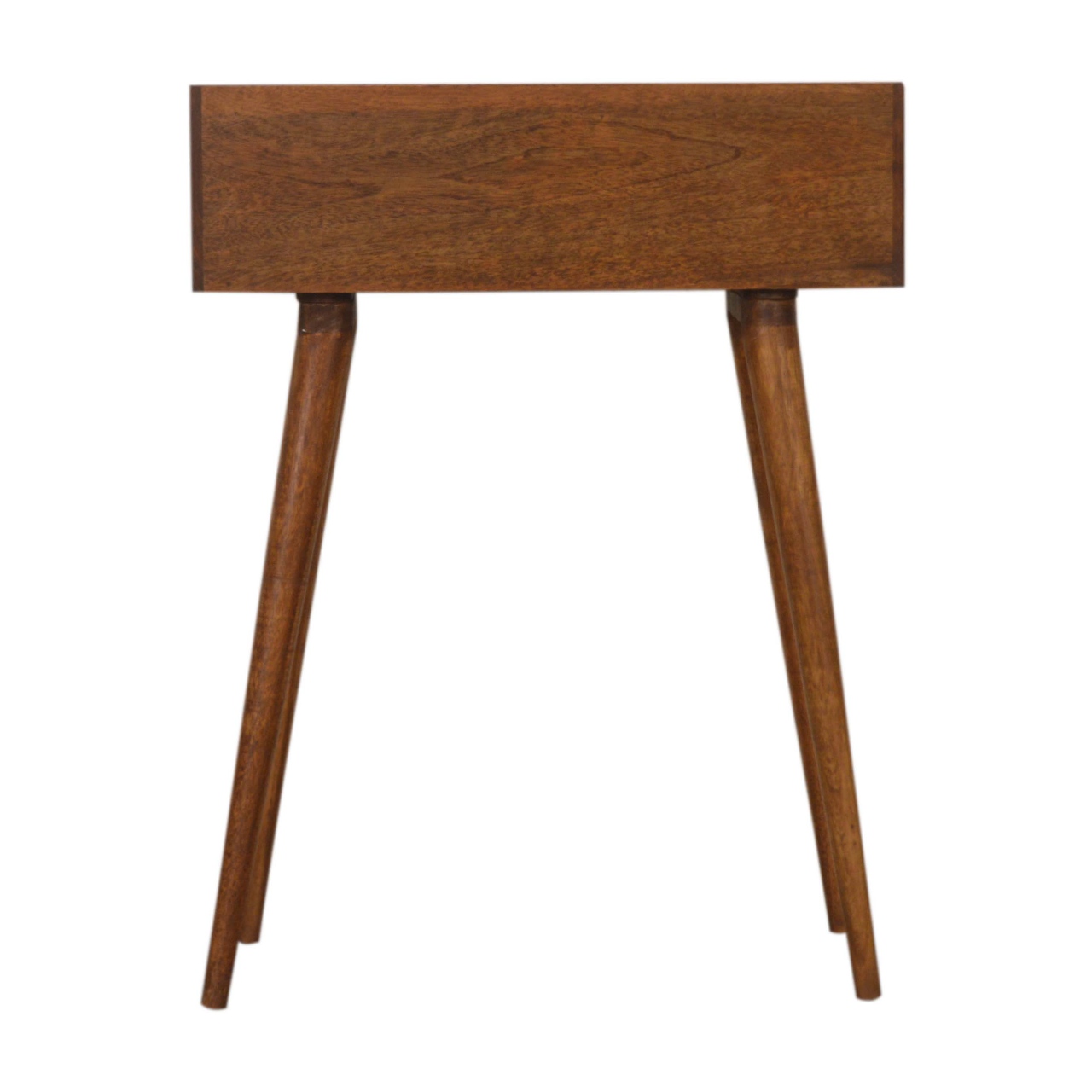 Solid Mango Wood Chestnut Finished Open Writing Desk - Image 9