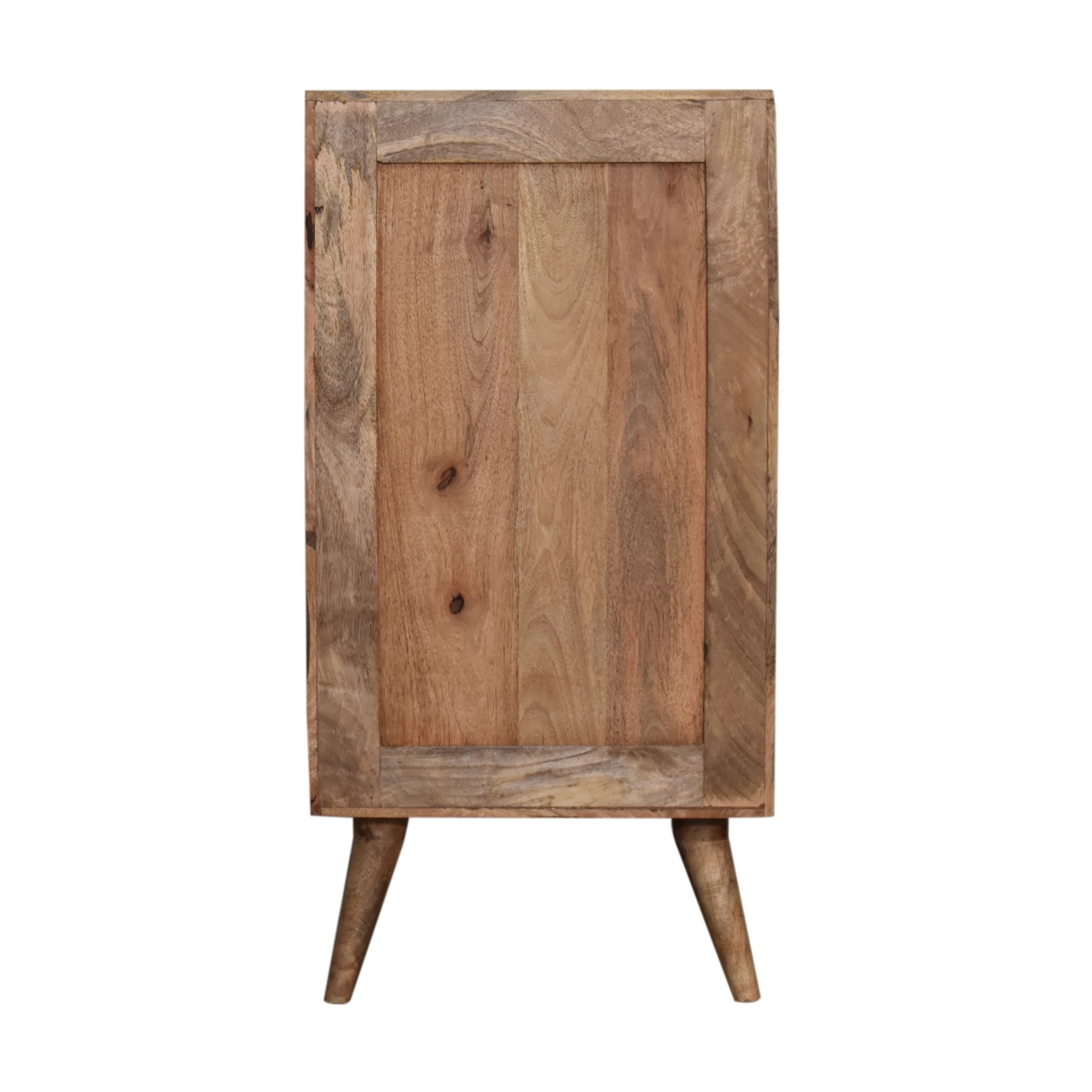 Solid Mango Wood Scandinavian Style Four Drawer Filing Cabinet - Image 9