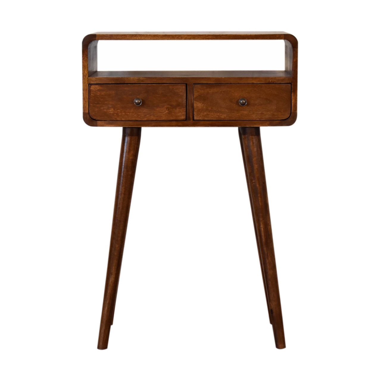 Solid Mango Wood Mini Chestnut Console Table