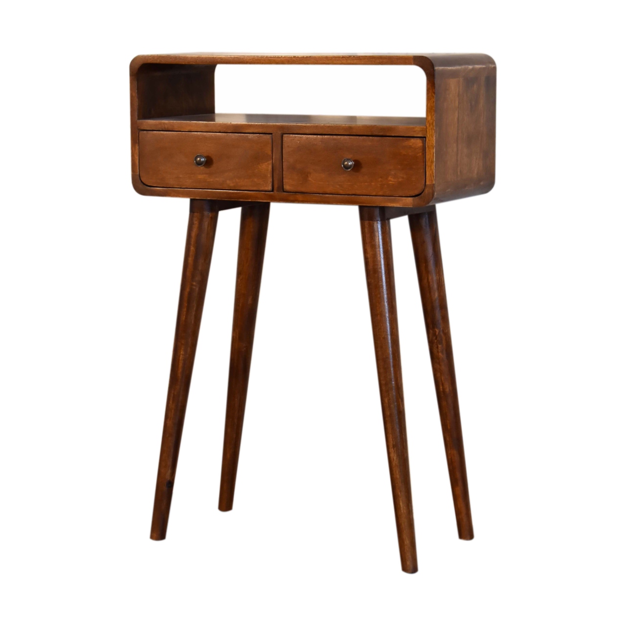 Solid Mango Wood Mini Chestnut Console Table - Image 3