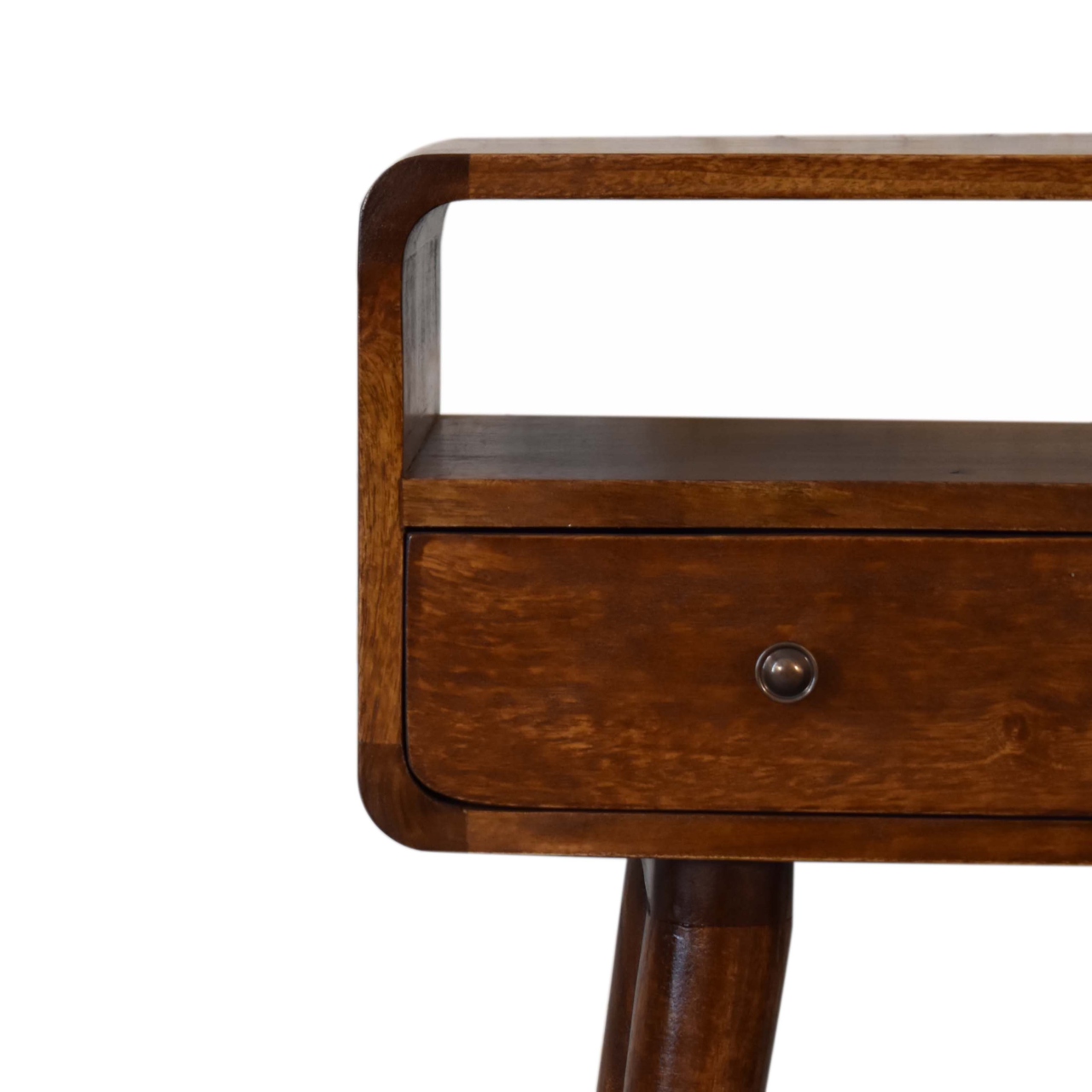 Solid Mango Wood Mini Chestnut Console Table - Image 4