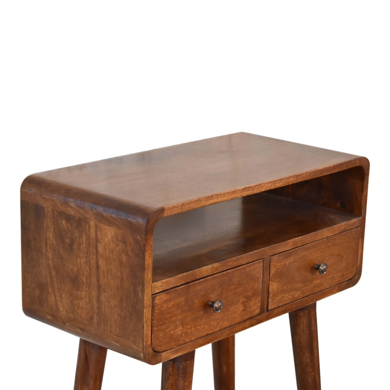 Solid Mango Wood Mini Chestnut Console Table - Image 5